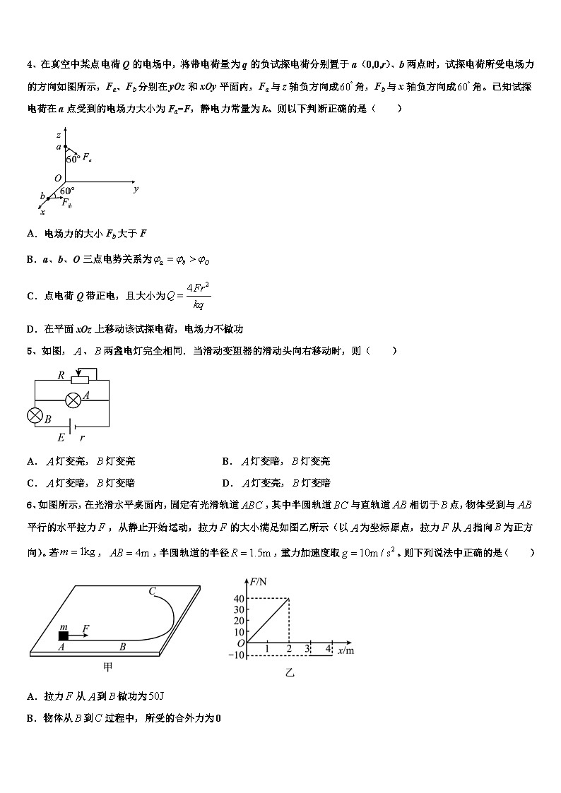 2026届辽宁省铁岭市高考仿真模拟物理试卷含解析第2页