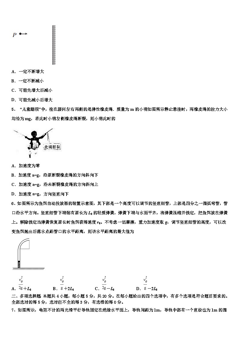 2026届辽宁省盘锦市二中高考物理全真模拟密押卷含解析第2页