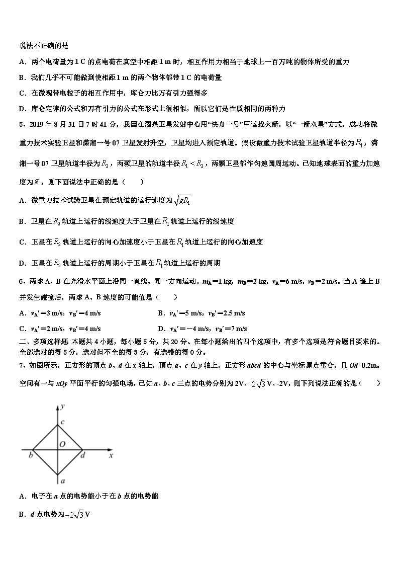 2026届辽宁省沈阳市重点高中协作校高考考前提分物理仿真卷含解析第2页