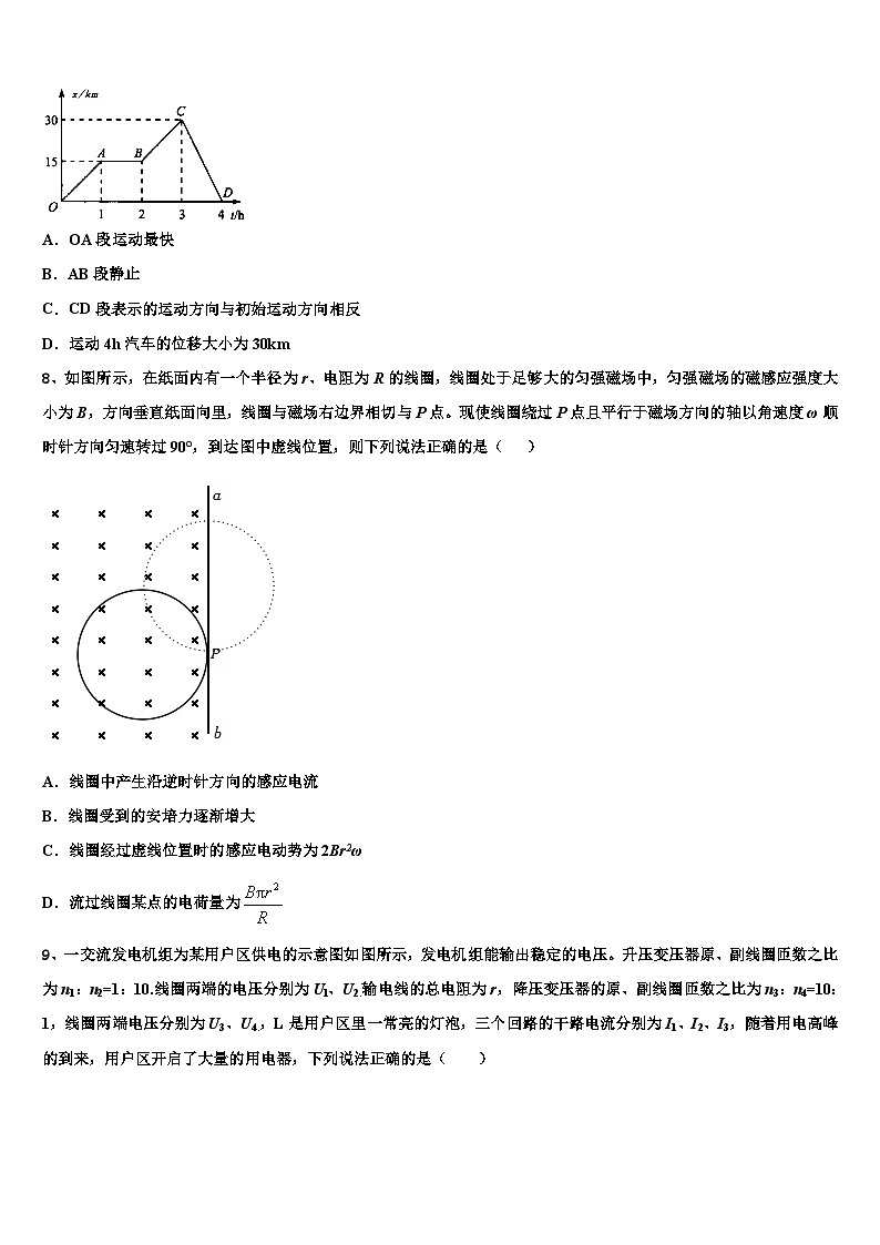 2026届辽宁省沈阳市第一七O中学高考仿真模拟物理试卷含解析第3页