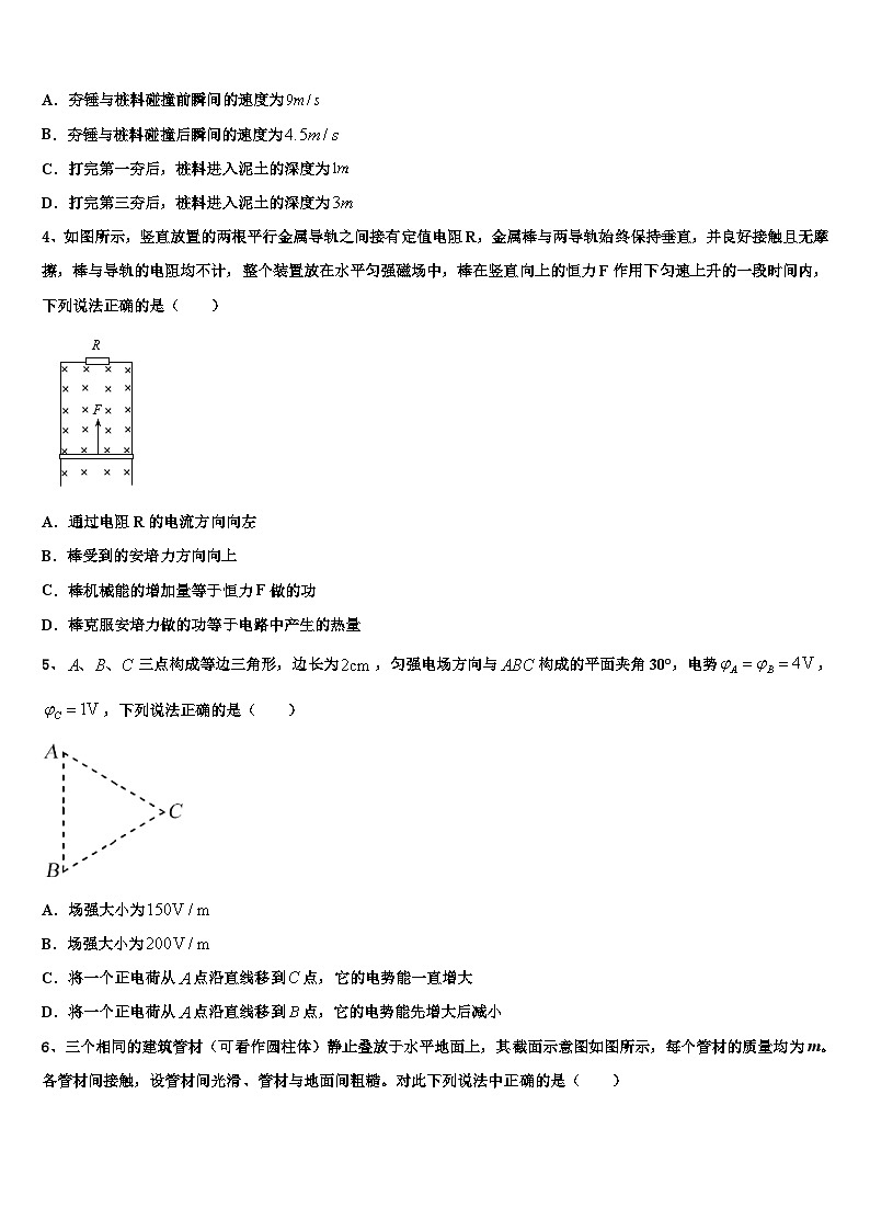 2026届辽宁省庄河高级中学高考适应性考试物理试卷含解析第2页