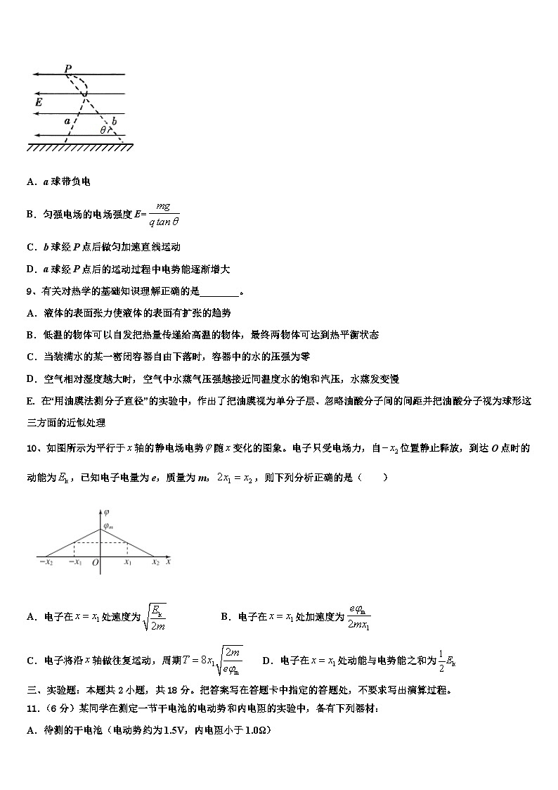 2026届辽宁省庄河市高级中学高三下学期联合考试物理试题含解析第3页