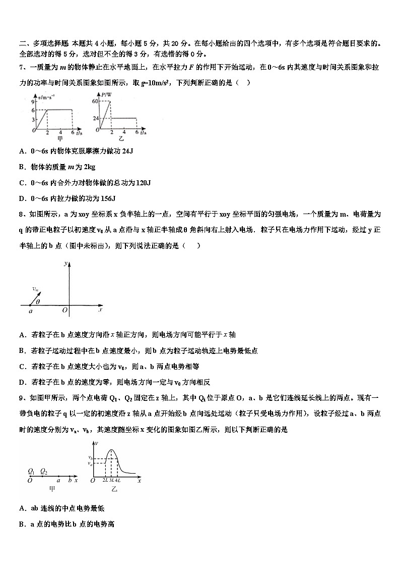 2026届龙岩市重点中学高三（最后冲刺）物理试卷含解析第3页