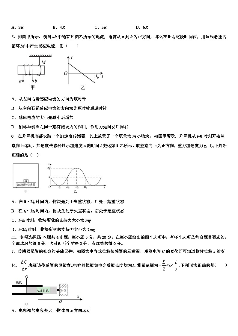 2026届内蒙古巴彦淖尔一中高考临考冲刺物理试卷含解析第2页