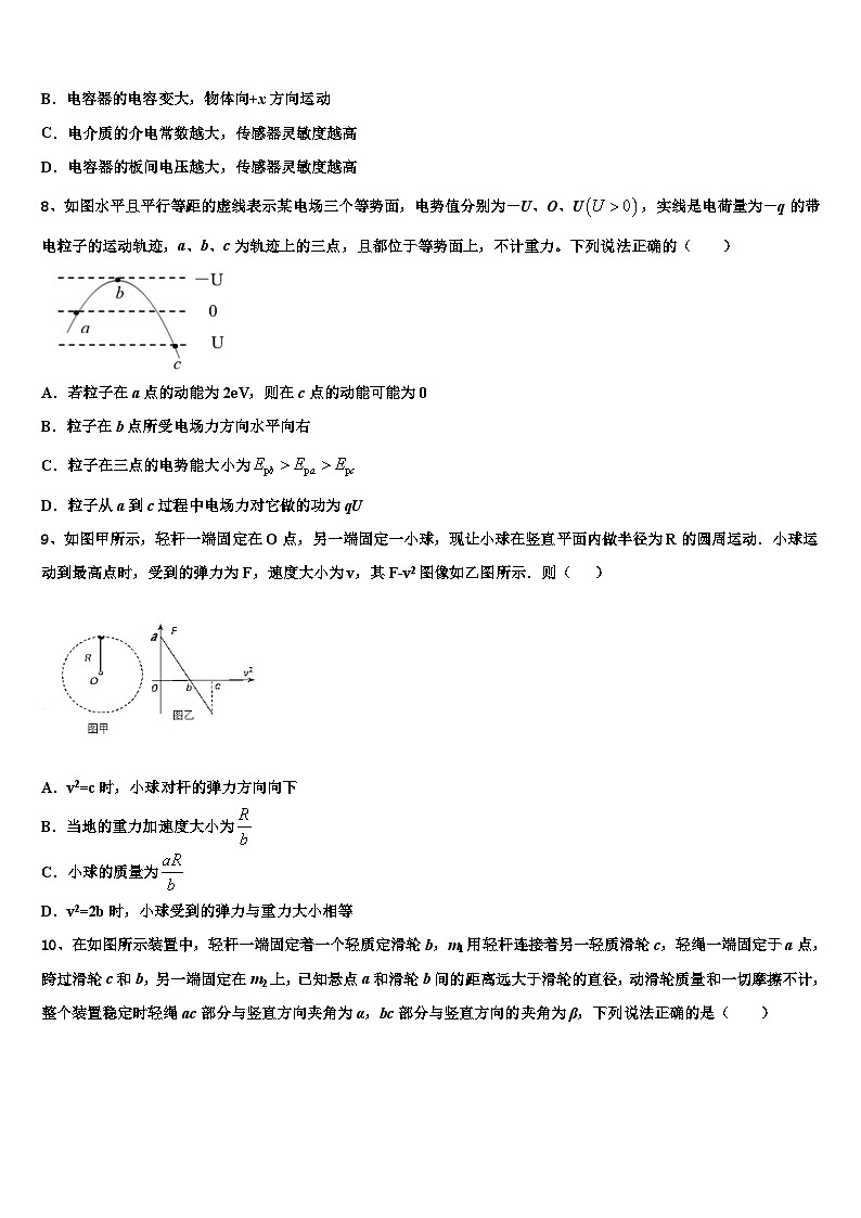 2026届内蒙古巴彦淖尔一中高考临考冲刺物理试卷含解析第3页