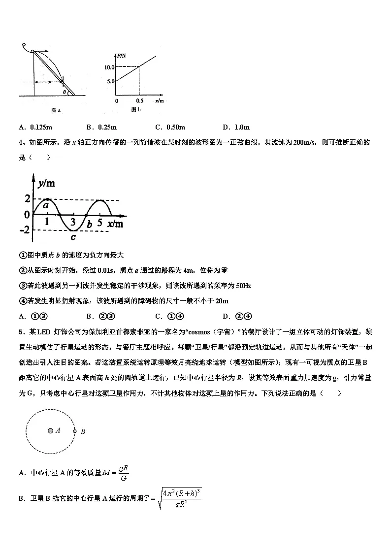 2026届南京师范大学附属中学高考物理五模试卷含解析第2页