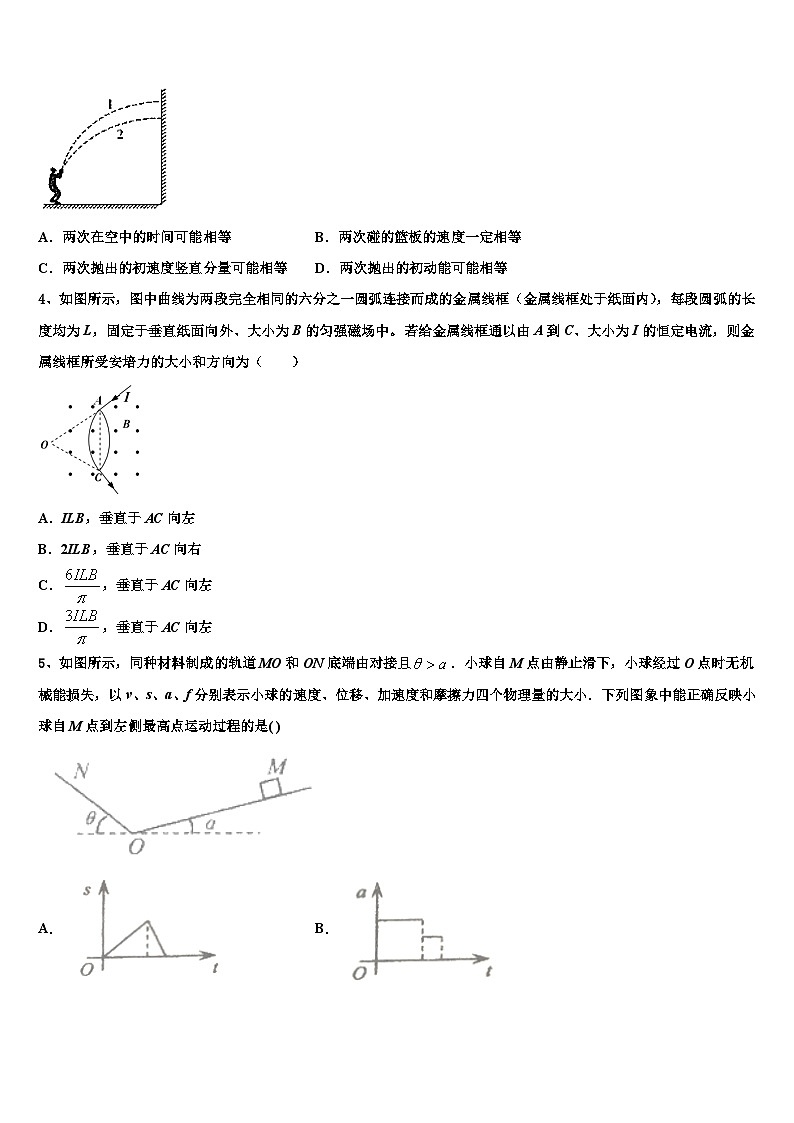 2026届辽宁省沈阳市名校高三下第一次测试物理试题含解析第2页
