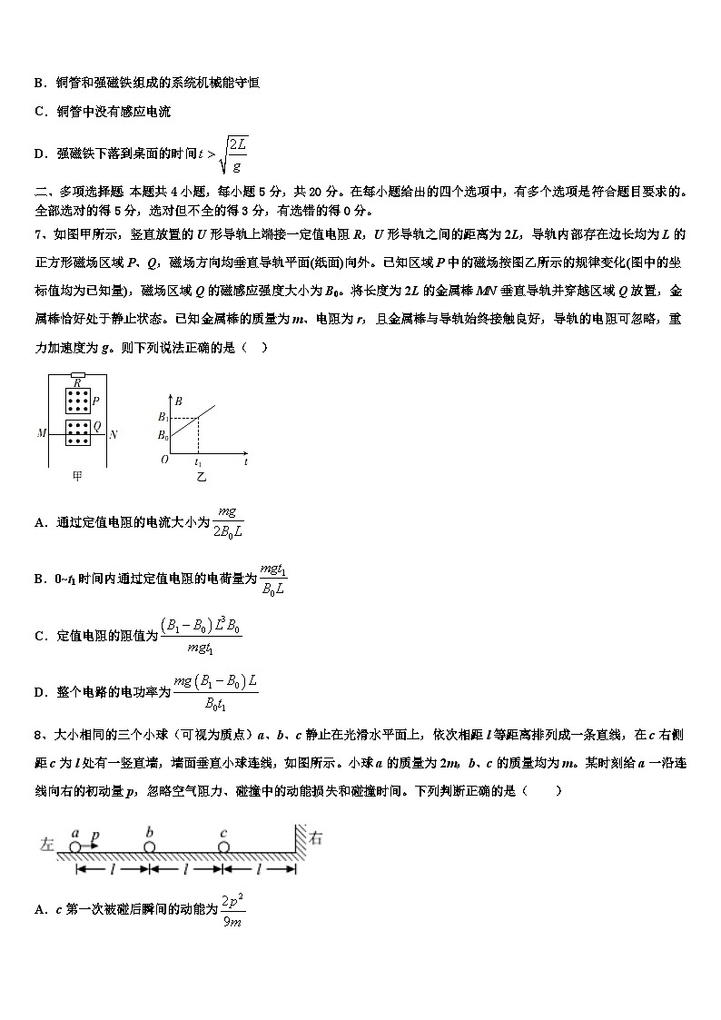 2026届辽宁省葫芦岛市六校协作体高三考前热身物理试卷含解析第3页