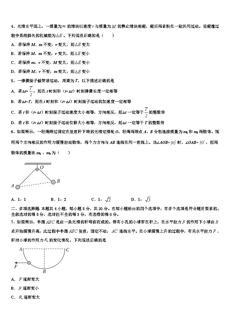 2026届辽宁省葫芦岛市锦化高中高三压轴卷物理试卷含解析第2页