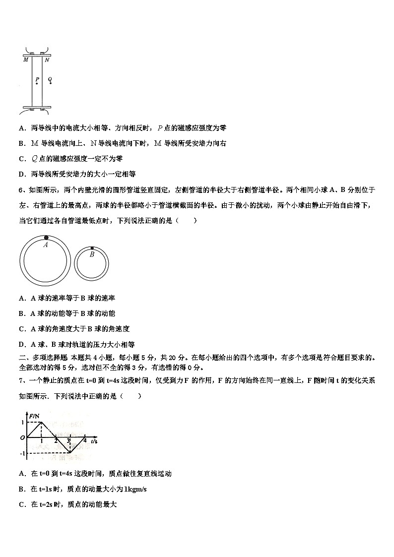 2026届辽宁省抚顺市六校高三下学期联考物理试题含解析第3页