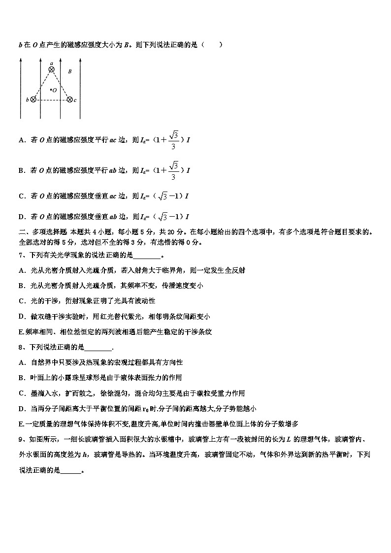 2026届辽宁省丹东市凤城市高三下学期联考物理试题含解析第3页