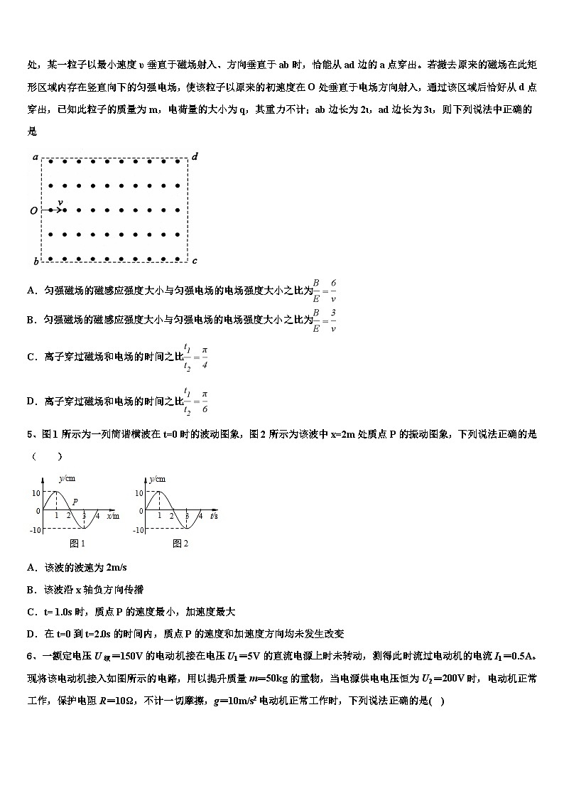2026届辽宁省大连市育明高级中学高三下学期第五次调研考试物理试题含解析第2页