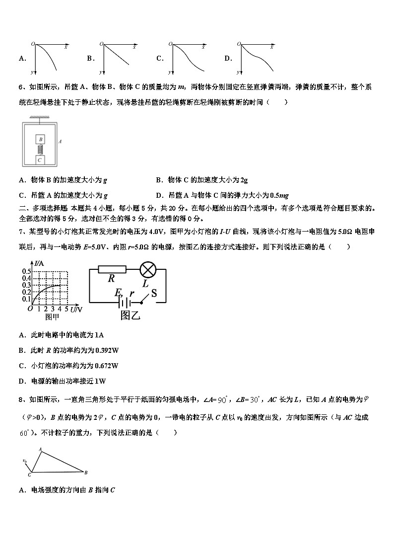 2026届辽宁省本溪市高级中学高三下学期第五次调研考试物理试题含解析第3页