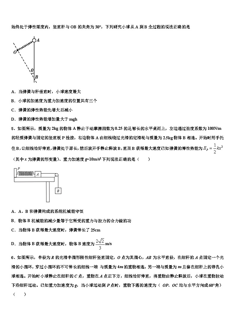 2026届内蒙古呼和浩特市土默特左旗第一中学高考考前模拟物理试题含解析第2页
