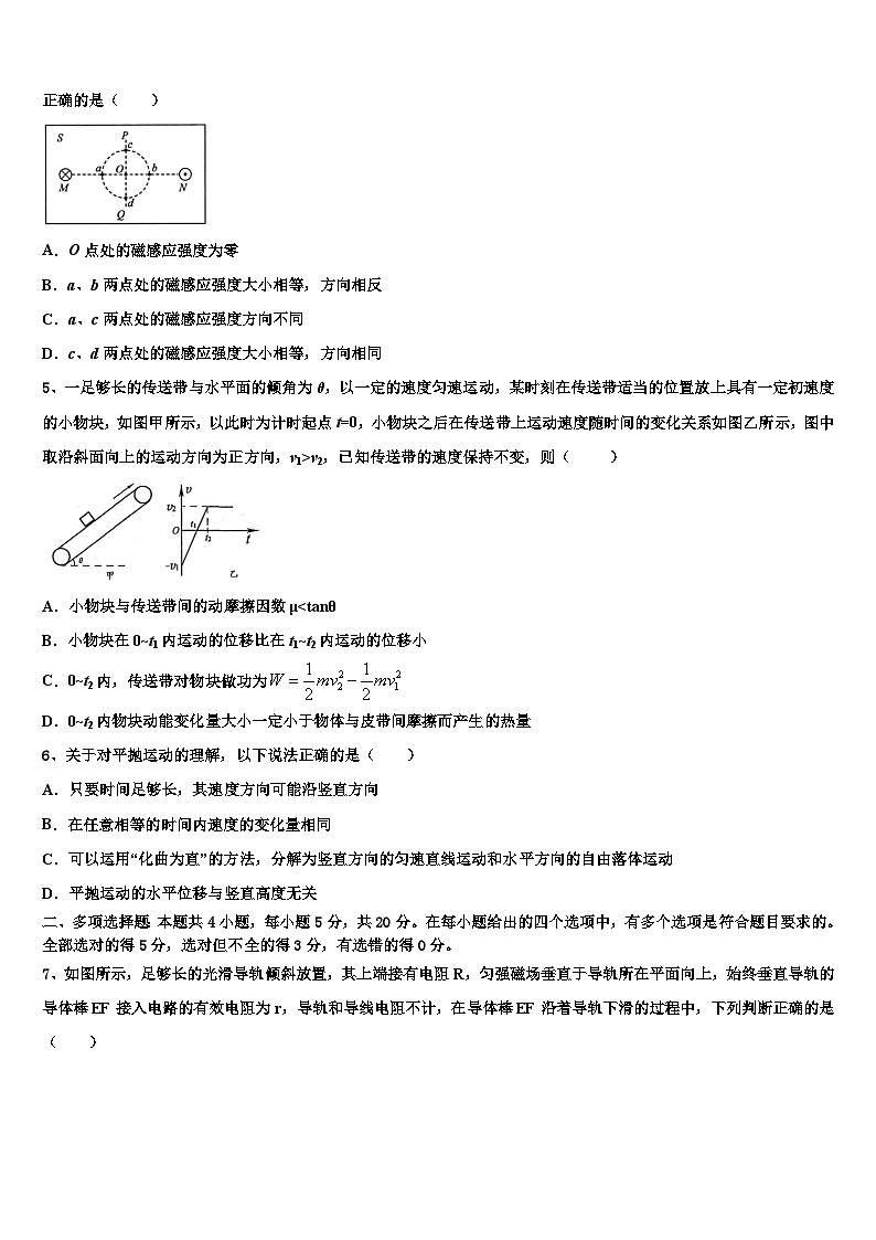 2026届内蒙古赤峰市重点高中高三下第一次测试物理试题含解析第2页