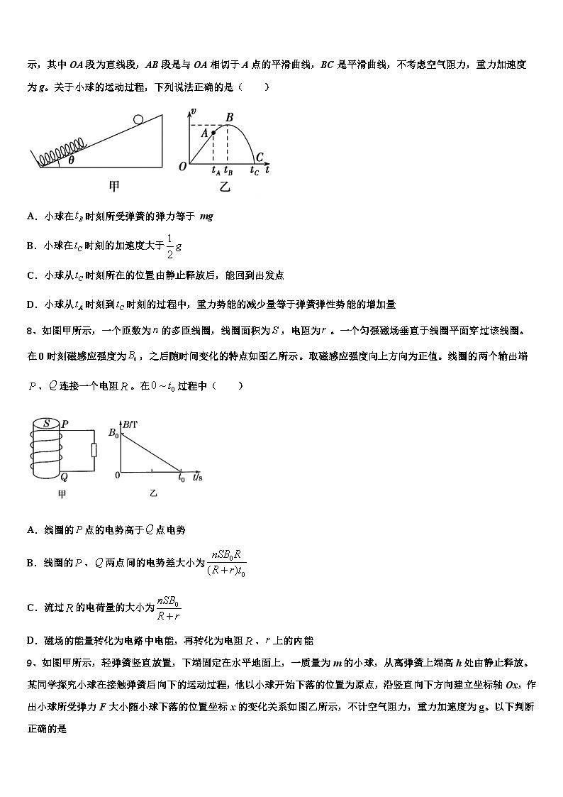 2026届内蒙古海拉尔市第二中学高三冲刺模拟物理试卷含解析第3页
