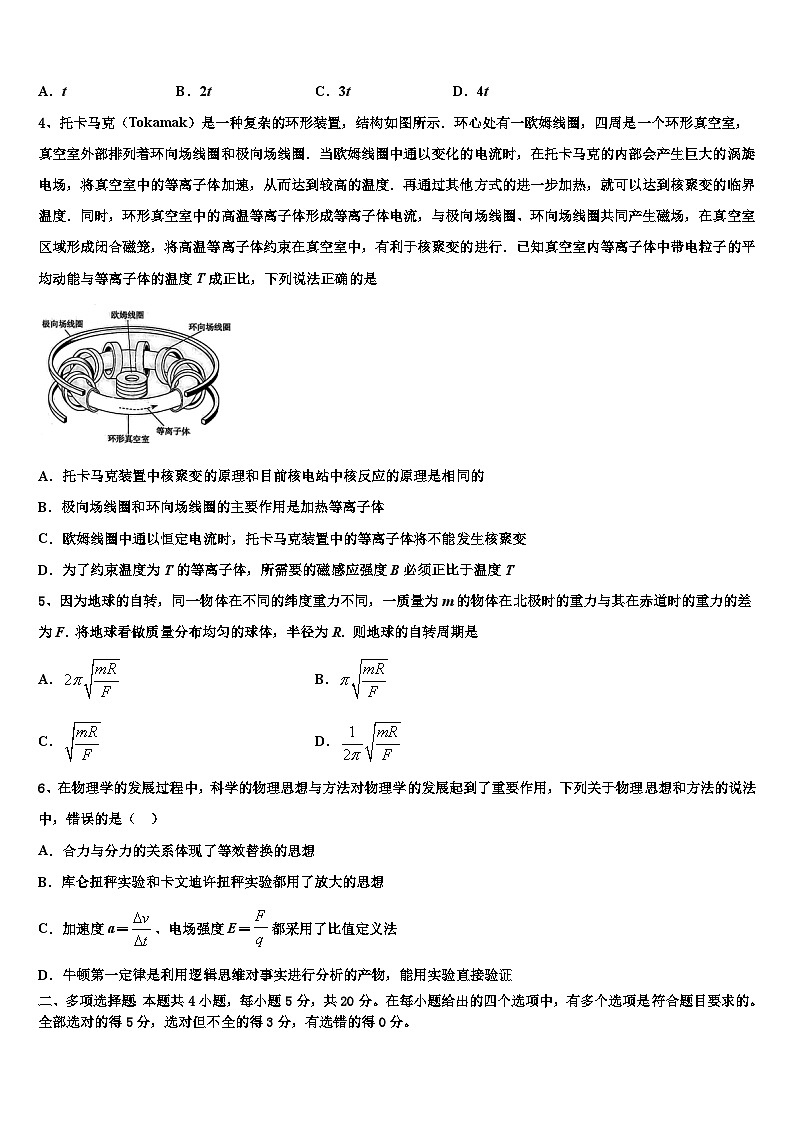 2026届内蒙古自治区包头市第九中学高考物理必刷试卷含解析第2页