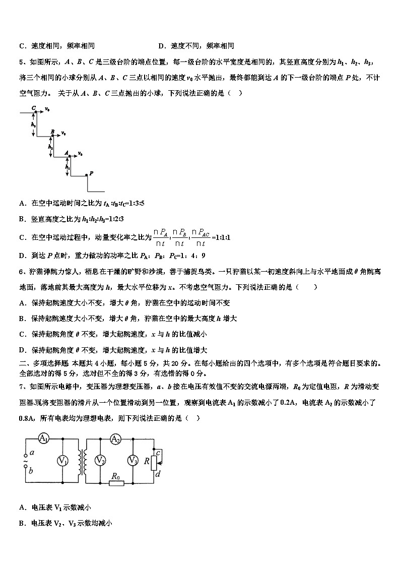 2026届内蒙古省北京八中乌兰察布分校高考压轴卷物理试卷含解析第2页