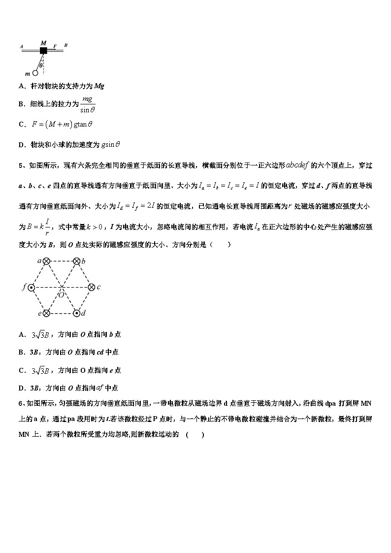 2026届内蒙古乌拉特前旗第六中学高三下学期一模考试物理试题含解析第2页