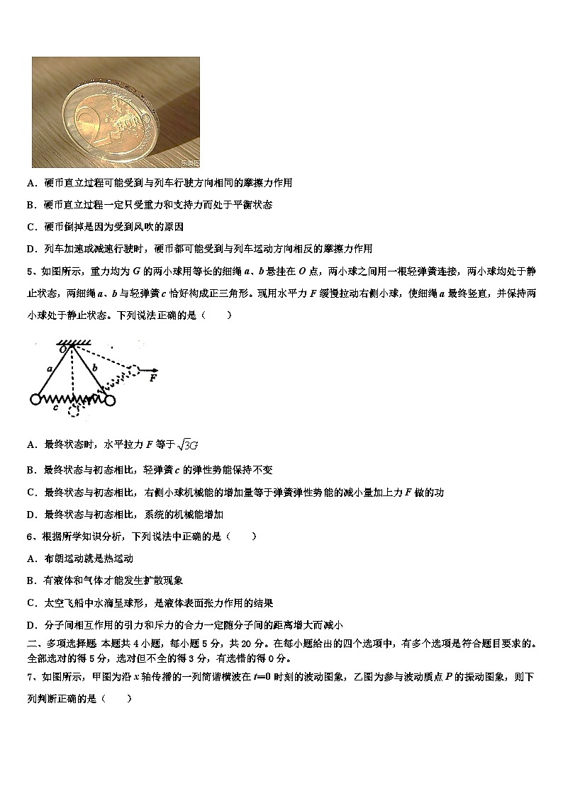 2026届内蒙古翁牛特旗乌丹一中高三3月份模拟考试物理试题含解析第2页