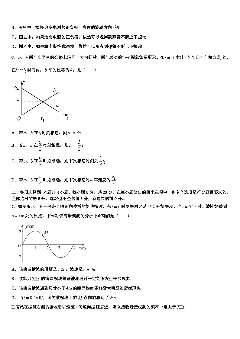 2026届内蒙古正镶白旗察汗淖中学高三最后一卷物理试卷含解析第3页