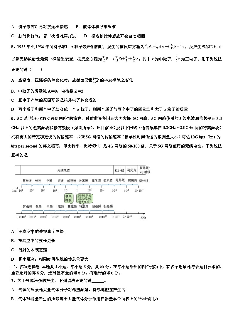 2026届内蒙古自治区北京八中乌兰察布分校高考物理二模试卷含解析第2页