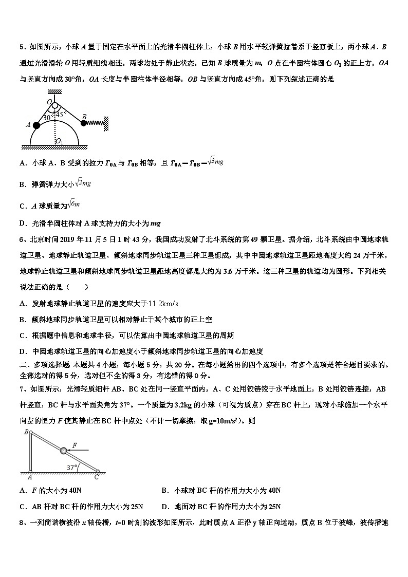 2026届青海省西宁二十一中高考冲刺物理模拟试题含解析第2页