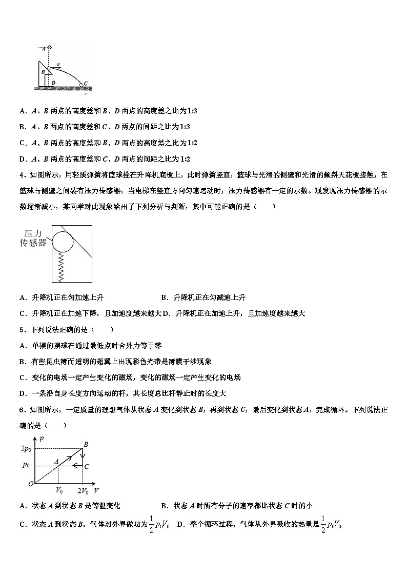 2026届宁夏固原第一中学高三六校第一次联考物理试卷含解析第2页