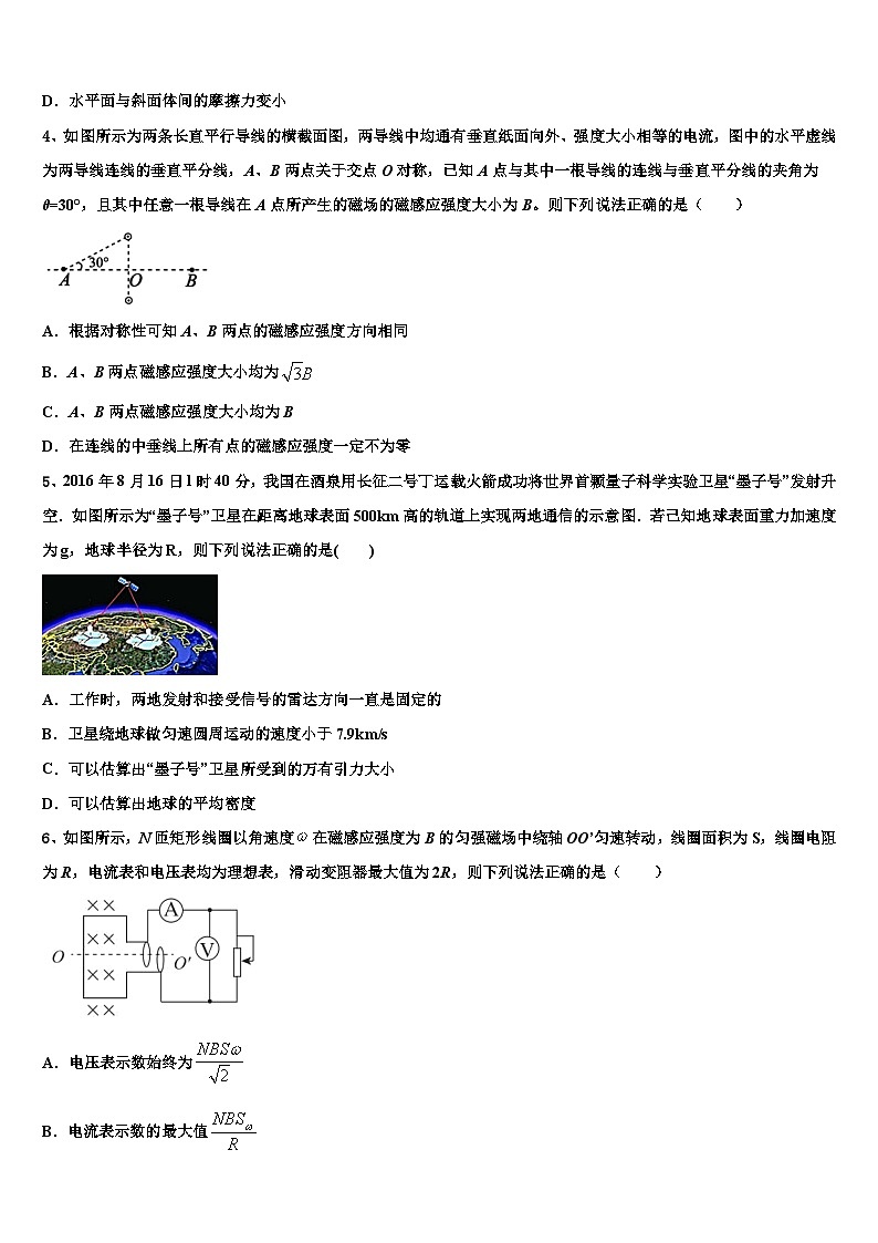 2026届宁夏石嘴山第一中学高三下学期第五次调研考试物理试题含解析第2页