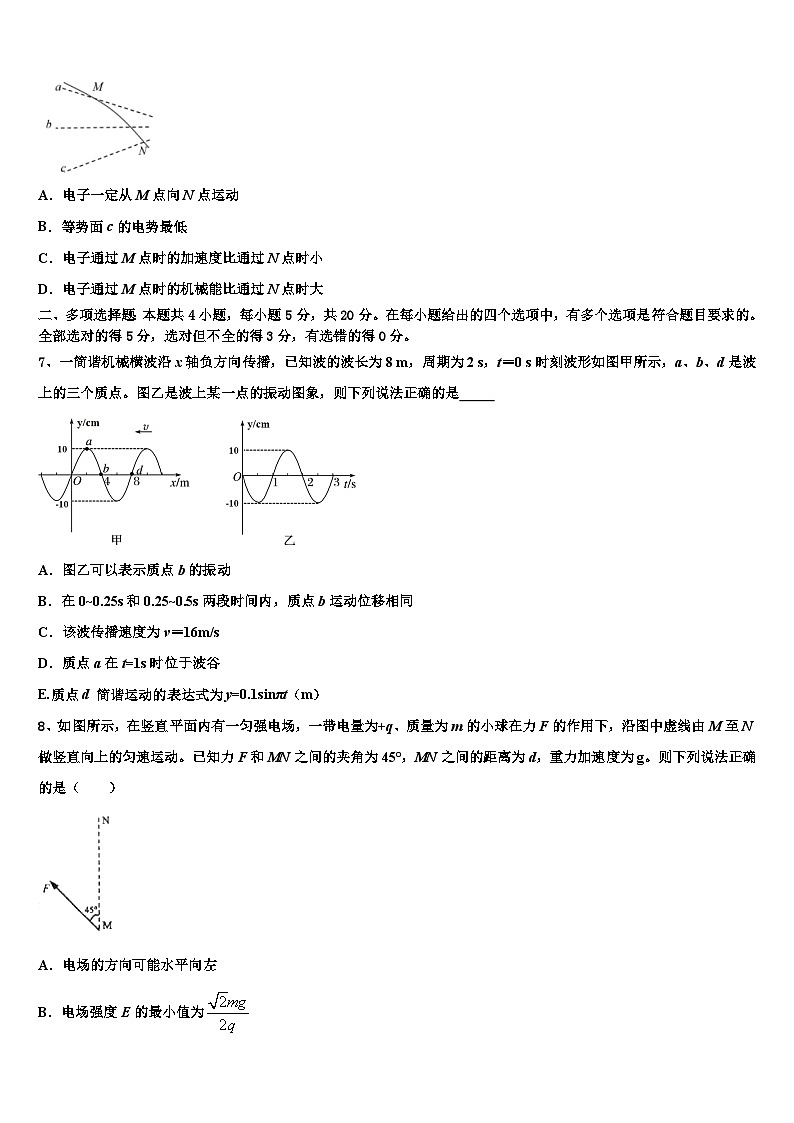 2026届宁夏石嘴山市第一高级中学高三（最后冲刺）物理试卷含解析第3页