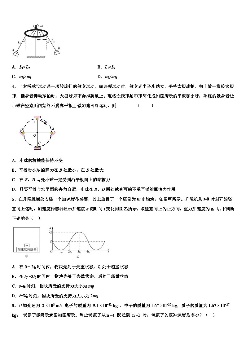 2026届宁夏银川市育才中学高三3月份模拟考试物理试题含解析第2页