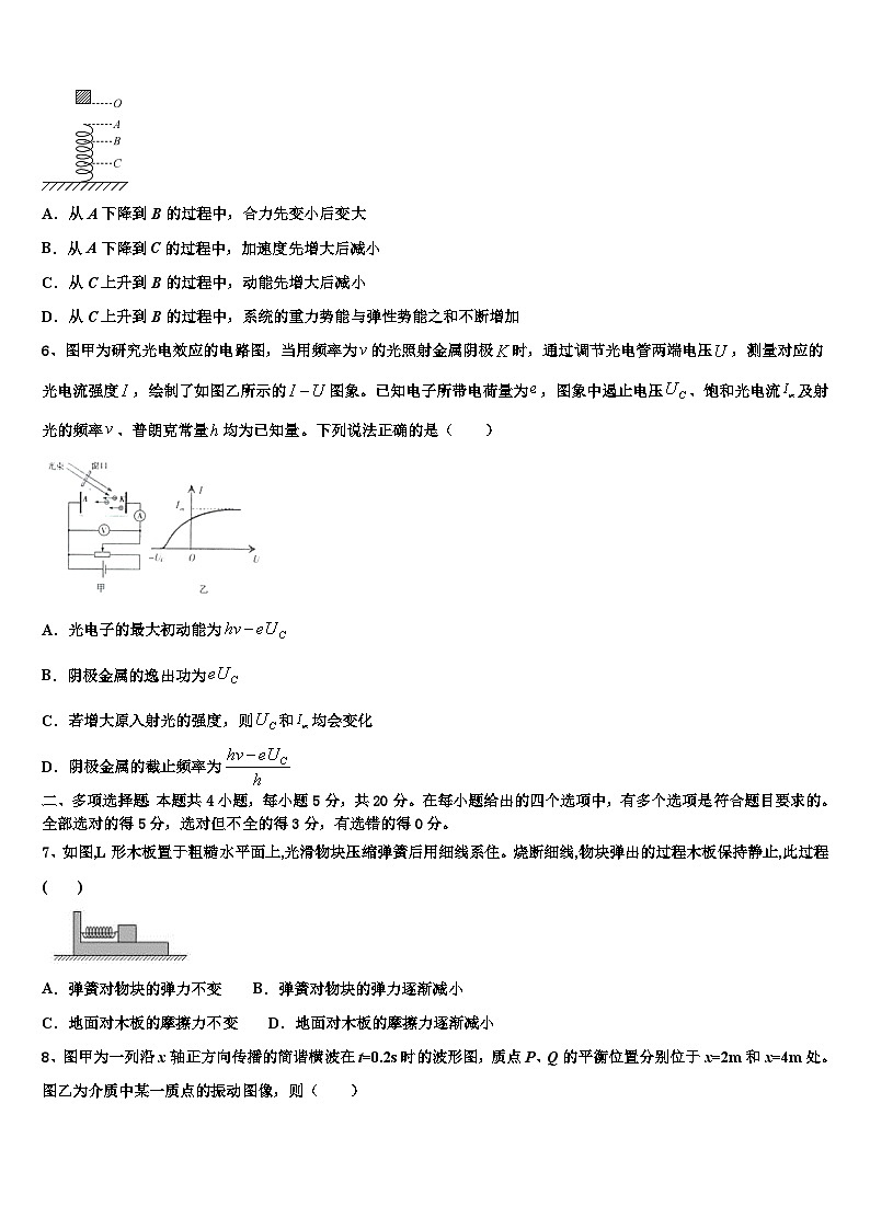 2026届内蒙古自治区呼和浩特市第六中学高三第三次模拟考试物理试卷含解析第2页