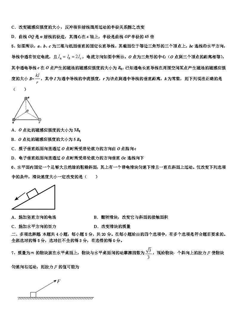 2026届宁夏中卫市第一中学高三下学期一模考试物理试题含解析第2页