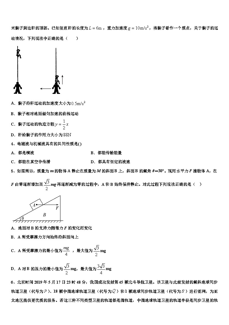 2026届黔西南市重点中学高考物理四模试卷含解析第2页