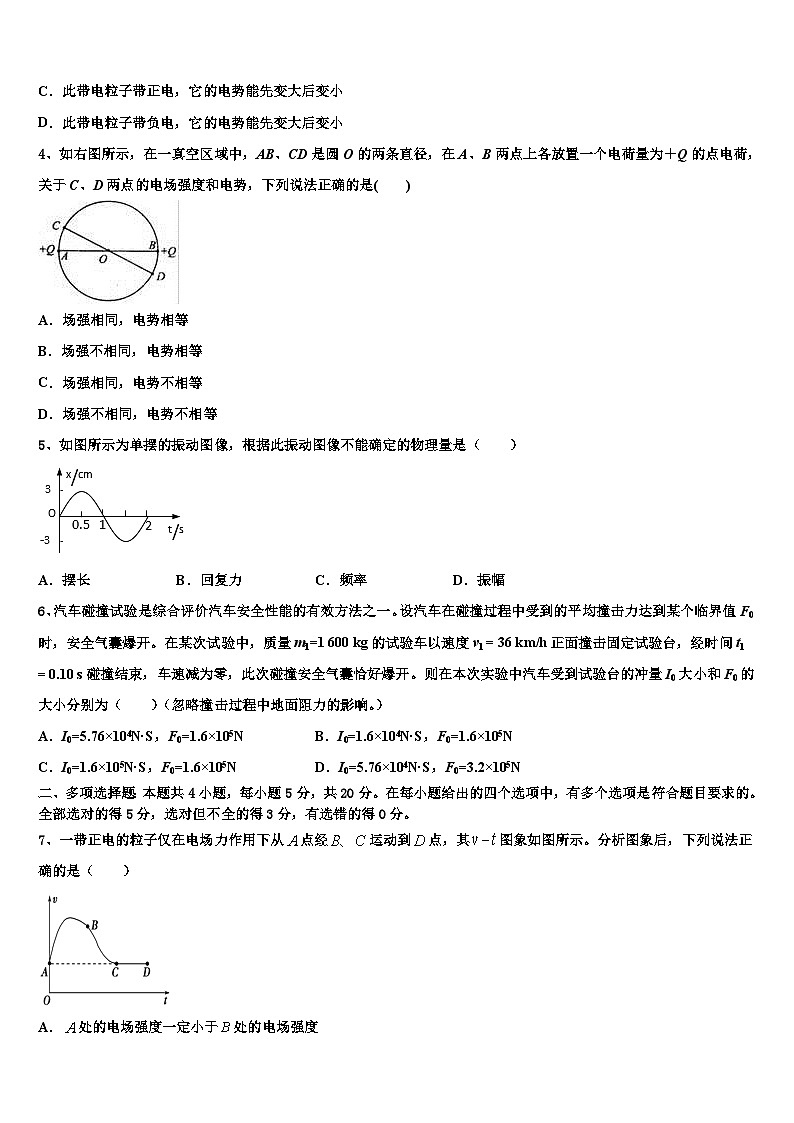 2026届青海省西宁市大通二中高考物理考前最后一卷预测卷含解析第2页