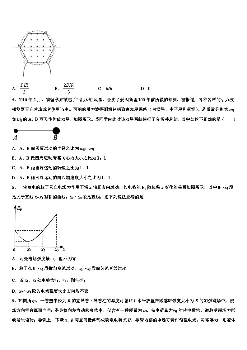 2026届曲靖市第一中学高考物理倒计时模拟卷含解析第2页