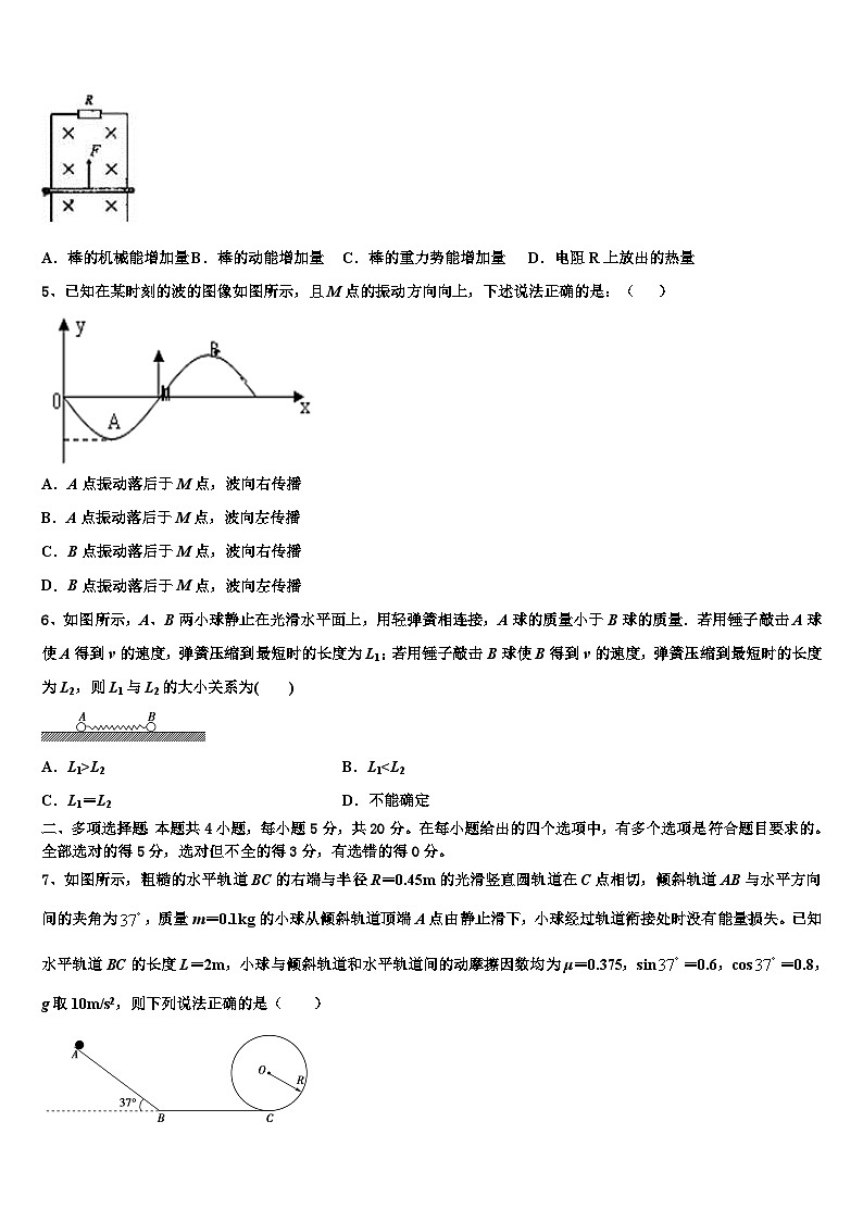 2026届青海西宁市第四高级中学高考冲刺模拟物理试题含解析第2页