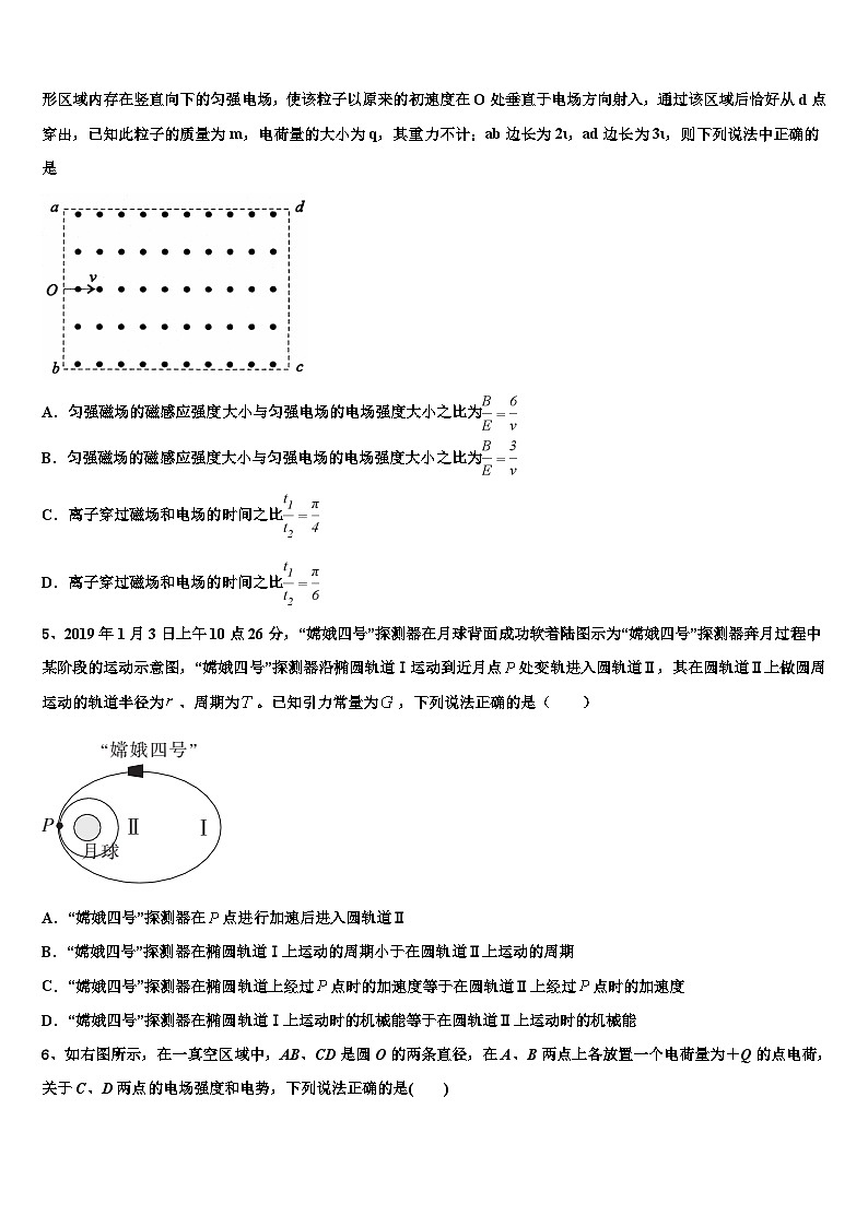 2026届厦门六中高考压轴卷物理试卷含解析第2页