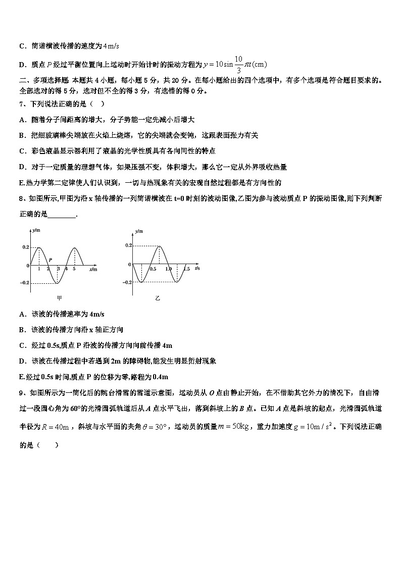 2026届山东德州市高考冲刺模拟物理试题含解析第3页