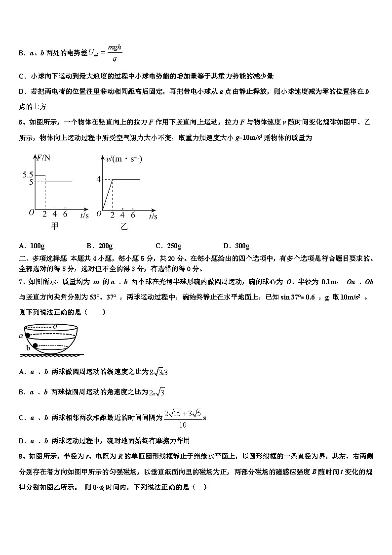 2026届山东菏泽一中高考物理倒计时模拟卷含解析第3页