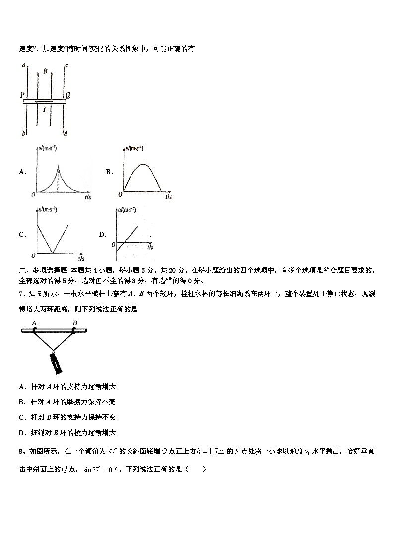 2026届山东临沂市临沭县第一中学高考仿真模拟物理试卷含解析第3页