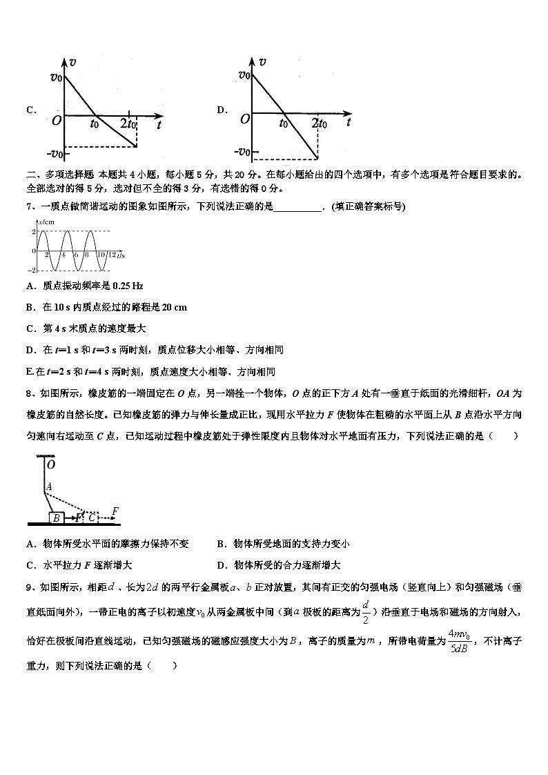 2026届山东省济南市山东师范大学附中高考考前提分物理仿真卷含解析第3页