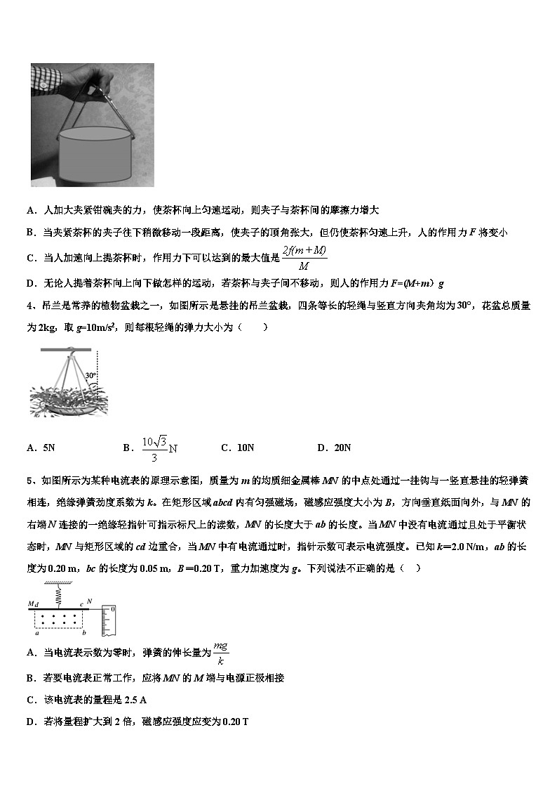 2026届山东省菏泽市菏泽一中高考仿真卷物理试题含解析第2页