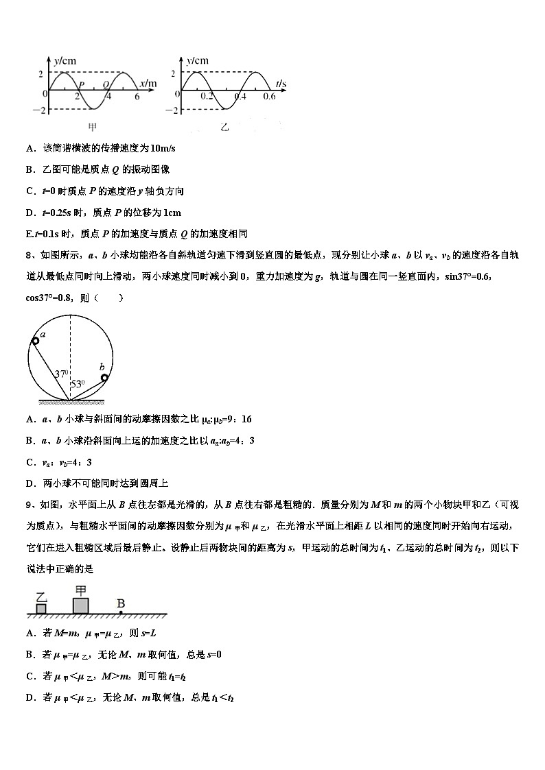 2026届山东省济南二中高考压轴卷物理试卷含解析第3页