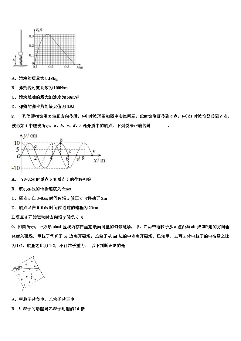 2026届山东省聊城市高考物理四模试卷含解析第3页