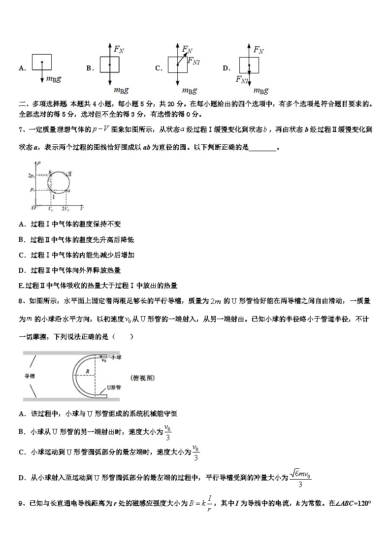 2026届山东省梁山县第一中学高三压轴卷物理试卷含解析第3页