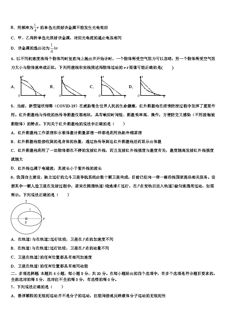 2026届山东省莱阳市一中高三下学期一模考试物理试题含解析第2页
