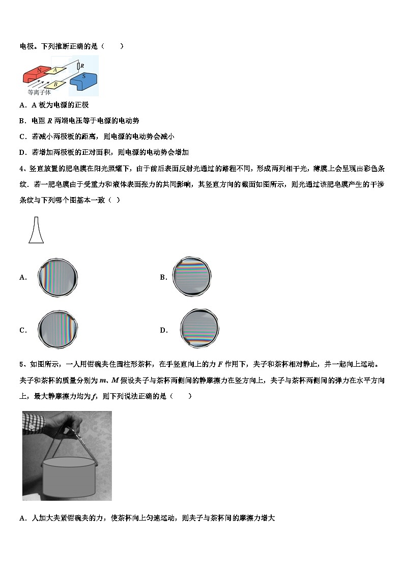 2026届山东省临沂市十九中高三下学期联合考试物理试题含解析第2页