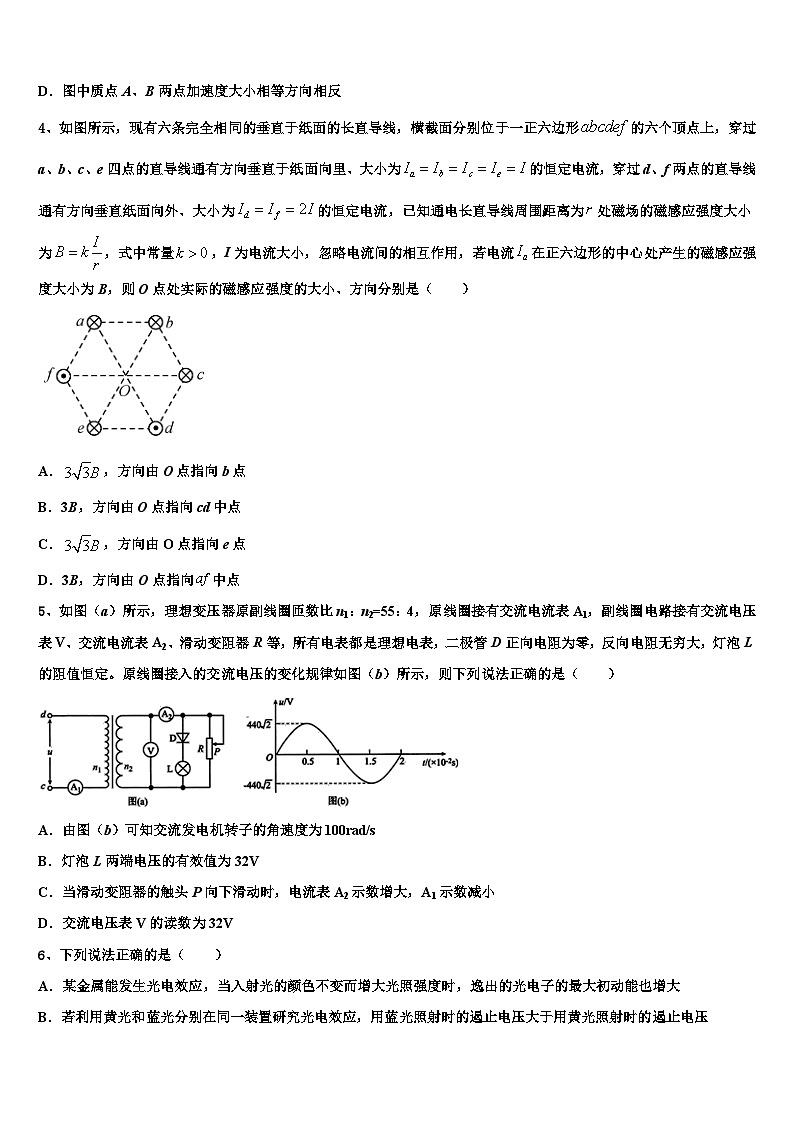 2026届山东省德州市武城县第二中学高三适应性调研考试物理试题含解析第2页