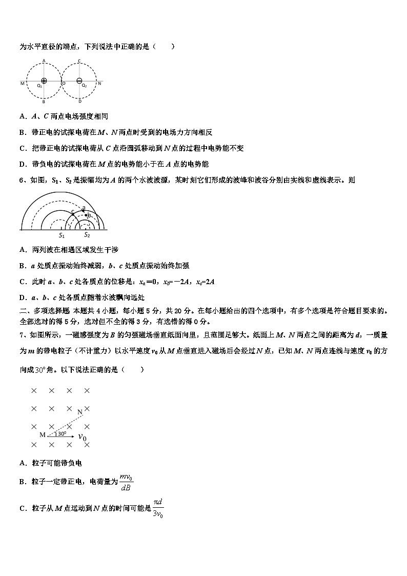 2026届山东省单县第一中学高三适应性调研考试物理试题含解析第2页